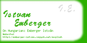 istvan emberger business card